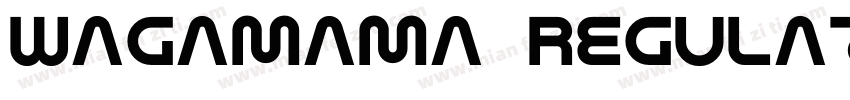 Wagamama Regular字体转换
